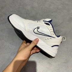 NIKE AIR MONARCH IV WHITE METALLIC SILVER 415445-102 SIZE 41 GIÀY 2HAND CHÍNH HÃNG