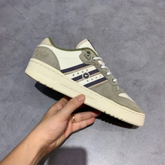 ADIDAS RIVALRY LOW 'CORE WHITE GREY GREEN' IG3849 SIZE 43 1/3 GIÀY 2HAND CHÍNH HÃNG