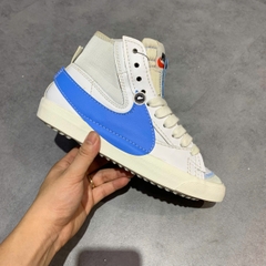 NIKE BLAZER MID '77 JUMBO WHITE UNIVERSITY BLUE DD3111-103 SIZE 41 GIÀY 2HAND