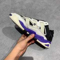 ADIDAS NITEBALL 'WHITE/BLACK/PURPLE' – FX0361 – SIZE 41 1/3 GIÀY 2HAND CHÍNH HÃNG [PVN19348]
