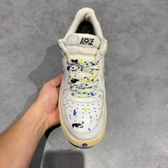 NIKE AIR FORCE 1 ‘07 LV8 PAINT SPLATTER – CZ0339‑100 – GIÀY 2HAND CHÍNH HÃNG [PVN19431]