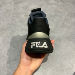 FILA FASHION SNEAKERS LOW TOP RUNNING SHOES 'BLACK GREY' GIÀY 2HAND CHÍNH HÃNG [PVN19279]