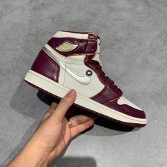 AIR JORDAN 1 RETRO HIGH OG BORDEAUX – 555088 611 SIZE 41 – GIÀY 2HAND CHÍNH HÃNG
