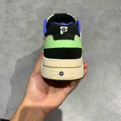 FILA FUSION CLASSIC SKATE SHOES ‘BLACK WHITE BLUE’ – T12M322201FSP SIZE 40 – GIÀY 2HAND CHÍNH HÃNG