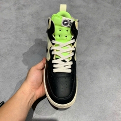 NIKE AIR FORCE 1 MID REACT “BLACK NEON” DQ1872-100 SIZE 41 GIÀY 2HAND CHÍNH HÃNG PVN19758
