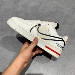 NIKE AIR FORCE 1 REACT D/MS/X CD4366-100 (White/Black-University Red) SIZE 40 GIÀY 2HAND CHÍNH HÃNG PVN19809