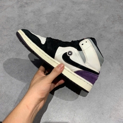 NIKE AIR JORDAN 1 MID SE 'VARSITY PURPLE' 852542-105 SIZE 40 GIÀY 2HAND CHÍNH HÃNG PVN19770