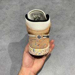 NIKE AIR JORDAN 1 MID BRUSHSTROKE DA8005-100 SIZE 40 GIÀY 2HAND CHÍNH HÃNG PVN19757