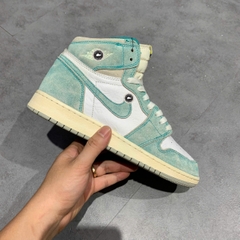 NIKE AIR JORDAN 1 RETRO HIGH OG GS ‘TURBO GREEN’ 575441-311 SIZE 39 GIÀY 2HAND CHÍNH HÃNG PVN19781