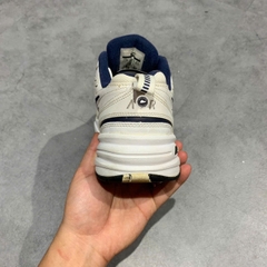 NIKE AIR MONARCH IV “WHITE × METALLIC SILVER × MIDNIGHT NAVY” 416355-102 SIZE 40.5 GIÀY 2HAND CHÍNH HÃNG PVN19707