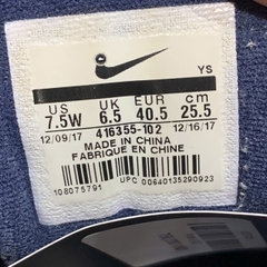 NIKE AIR MONARCH IV “WHITE × METALLIC SILVER × MIDNIGHT NAVY” 416355-102 SIZE 40.5 GIÀY 2HAND CHÍNH HÃNG PVN19707