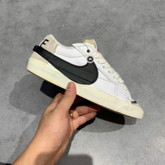NIKE BLAZER LOW ’77 JUMBO “WHITE BLACK SAIL” DQ1470-101 SIZE 37.5 GIÀY 2HAND CHÍNH HÃNG PVN20188