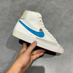 NIKE BLAZER MID ’77 WHITE LASER BLUE DA4086-107 SIZE 36.5 GIÀY 2HAND CHÍNH HÃNG PVN20241