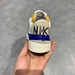 NIKE BLAZER LOW ’77 JUMBO “WHITE / OLD ROYAL” DQ8768-100 SIZE 42 ½ GIÀY 2HAND CHÍNH HÃNG PVN19972