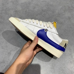 NIKE BLAZER LOW ’77 JUMBO “WHITE / OLD ROYAL” DQ8768-100 SIZE 42 ½ GIÀY 2HAND CHÍNH HÃNG PVN19972