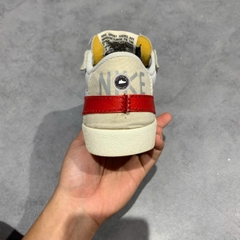 NIKE BLAZER LOW ’77 JUMBO “WHITE / PHOTON DUST / UNIVERSITY RED” DQ8769-100 SIZE 42 GIÀY 2HAND CHÍNH HÃNG PVN19931