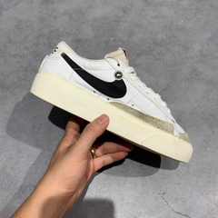 NIKE BLAZER LOW PLATFORM WHITE/BLACK DJ0292-101 SIZE 38.5 GIÀY 2HAND CHÍNH HÃNG PVN20212