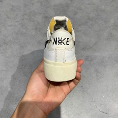 NIKE BLAZER LOW PLATFORM WHITE/BLACK DJ0292-101 SIZE 38.5 GIÀY 2HAND CHÍNH HÃNG PVN20212