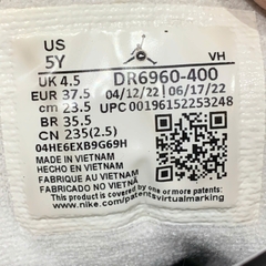 NIKE AIR JORDAN 1 GS LOW SE 'BLUE CHUTNEY' DR6960-400 SIZE 37.5 GIÀY 2HAND CHÍNH HÃNG PVN20233