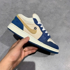 NIKE AIR JORDAN 1 GS LOW SE 'BLUE CHUTNEY' DR6960-400 SIZE 37.5 GIÀY 2HAND CHÍNH HÃNG PVN20233