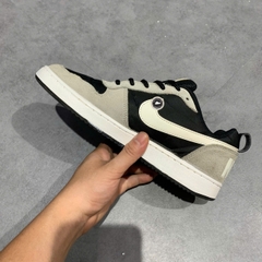 NIKE COURT BOROUGH LOW PREMIUM 'BLACK GREY SAIL' 844881-005 SIZE 40.5 GIÀY 2HAND CHÍNH HÃNG PVN19989