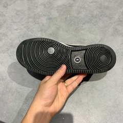 NIKE COURT BOROUGH LOW PREMIUM 'BLACK GREY SAIL' 844881-005 SIZE 40.5 GIÀY 2HAND CHÍNH HÃNG PVN19989