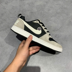 NIKE COURT BOROUGH LOW PREMIUM 'BLACK GREY SAIL' 844881-005 SIZE 40.5 GIÀY 2HAND CHÍNH HÃNG PVN19989