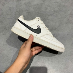 NIKE COURT VISION LOW “WHITE / BLACK / WHITE” DH2987-101 SIZE 40 GIÀY 2HAND CHÍNH HÃNG PVN19936