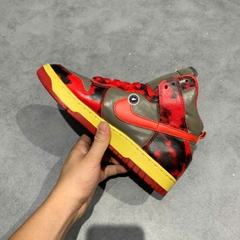 NIKE DUNK HIGH “RED ACID WASH” DD9404-600 SIZE 40 GIÀY 2HAND CHÍNH HÃNG PVN20019