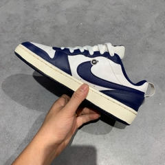 NIKE COURT BOROUGH LOW 2 “WHITE / BLUE VOID / SIGNAL BLUE” BQ5448-107 SIZE 40 GIÀY 2HAND CHÍNH HÃNG PVN20109