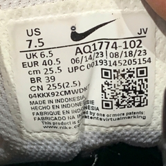 NIKE EBERNON LOW PRM “WHITE / BLACK / WOLF GREY” AQ1774-102 SIZE 40.5 GIÀY 2HAND CHÍNH HÃNG PVN20085