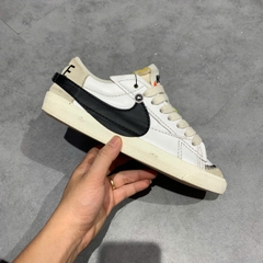 NIKE BLAZER LOW ’77 JUMBO “WHITE BLACK SAIL” DN2158-101 SIZE 41 GIÀY 2HAND CHÍNH HÃNG PVN20103