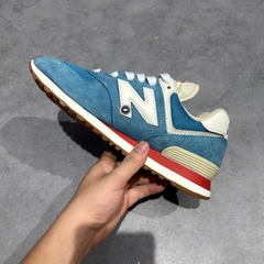 NEW BALANCE 574 ‘RAINBOW PACK NATURAL INDIGO’ ML574HC2 SIZE 40.5 GIÀY 2HAND CHÍNH HÃNG PVN20319
