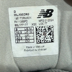 NEW BALANCE 2002R 'GREY' ML2002R0 SIZE 42.5 GIÀY 2HAND CHÍNH HÃNG PVN20331