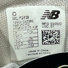 NEW BALANCE 725 ‘SILVER’ ML725B SIZE 42.5 GIÀY 2HAND CHÍNH HÃNG PVN20371
