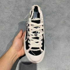 PUMA CAPRI RAW CUT BOARD SHOES BLACK/WHITE 381586-02 SIZE 38 GIÀY 2HAND CHÍNH HÃNG PVN20900