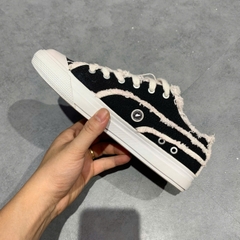 PUMA CAPRI RAW CUT BOARD SHOES BLACK/WHITE 381586-02 SIZE 38 GIÀY 2HAND CHÍNH HÃNG PVN20900