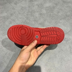 AIR JORDAN 1 RETRO MID GS 'GYM RED WHITE' 554725 605 SIZE 37.5 GIÀY 2HAND CHÍNH HÃNG PVN20732