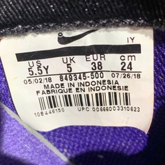 NIKE AIR FORCE 1 LOW LV8 GS 'PURPLE NEPTUNE GREEN' 849345 500 SIZE 38 GIÀY 2HAND CHÍNH HÃNG PVN20815