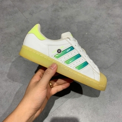 ADIDAS ORIGINALS SUPERSTAR 'WHITE YELLOW GREEN' GW4909 SIZE 36 GIÀY 2HAND CHÍNH HÃNG PVN20965