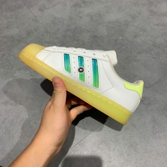 ADIDAS ORIGINALS SUPERSTAR 'WHITE YELLOW GREEN' GW4909 SIZE 36 GIÀY 2HAND CHÍNH HÃNG PVN20965