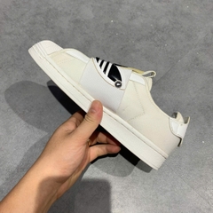 ADIDAS SUPERSTAR SLIP-ON 'TREFOIL BAND - WHITE BLACK' GZ8399 SIZE 37 1/3 GIÀY 2HAND CHÍNH HÃNG PVN20976