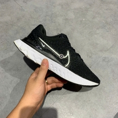 NIKE REACT INFINITY RUN FLYKNIT 3 'BLACK WHITE' DD3024-001 SIZE 39 GIÀY 2HAND CHÍNH HÃNG PVN20602