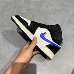Air Jordan 1 Mid Black Racer Blue White (GS) 554725 084 SIZE 37.5 GIÀY 2HAND CHÍNH HÃNG PVN20716