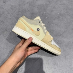 Giày Nike Air Jordan 1 Low SE Craft 'Inside Out' (GS) DQ3727 100 SIZE 37.5 GIÀY 2HAND CHÍNH HÃNG PVN20699