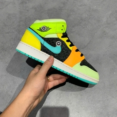 NIKE AIR JORDAN 1 MID SE 'AURORA GREEN' BQ6931 037 SIZE 38.5 GIÀY 2HAND CHÍNH HÃNG PVN20735