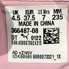 PUMA Wmns Smash Platform Low 'White Pale Pink' 366487-08 SIZE 37.5 GIÀY 2HAND CHÍNH HÃNG PVN20878