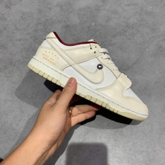 NIKE DUNK LOW SE JUST DO IT WHITE PHANTOM (WOMEN'S) DV1160 100 SIZE 38 GIÀY 2HAND CHÍNH HÃNG PVN20949