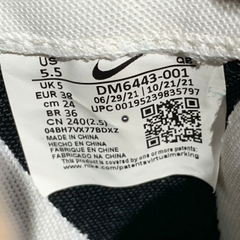 NIKE BLAZER LOW SACAI BLACK PATENT LEATHER DM6443-001 SIZE 38 GIÀY 2HAND CHÍNH HÃNG PVN20947