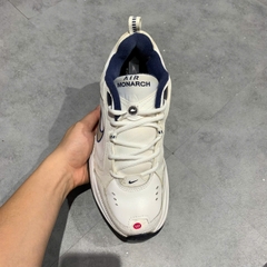NIKE AIR MONARCH IV WHITE/METALLIC SILVER 415445-102 SIZE 43 GIÀY 2HAND CHÍNH HÃNG PVN20522